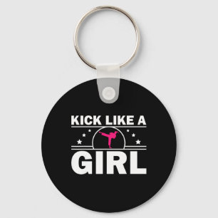 Porte-clés Cadeau de karaté cool Kickboxing Amateur de karaté