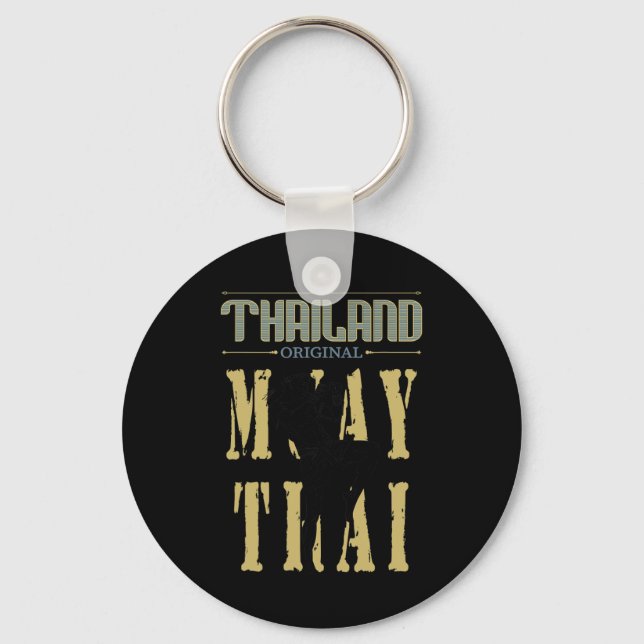 Porte-clés Cadeau de kickboxing Muay Thai original de Thaïlan (Recto)
