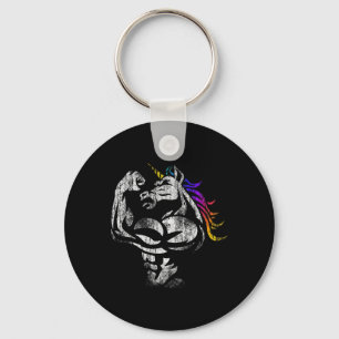 Porte-clés Cadeau de la fête des pères Licorne Workout muscul