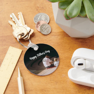 Porte-clés Cadeau de la Fête des Pères pour Papa Photo et N