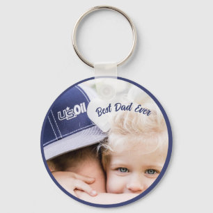 Porte-clés Cadeau de la Fête des Pères pour Papa Photo pers