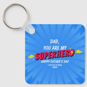 Porte-clés Cadeau de la fête des pères super-héros de la band