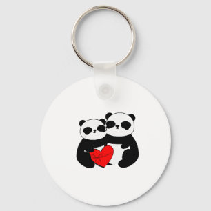 Porte-clés Cadeau de la Saint-Valentin Ourson Mignon Couple d