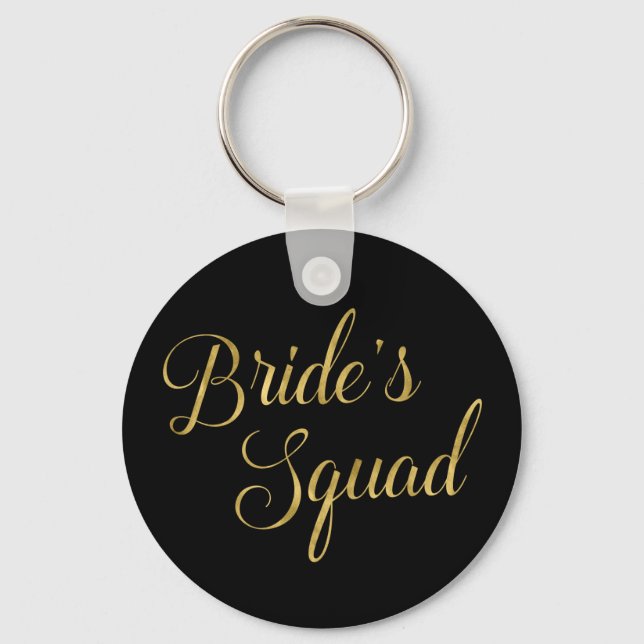 Porte-clés Cadeau de la servante de l'équipe de mariée (Recto)