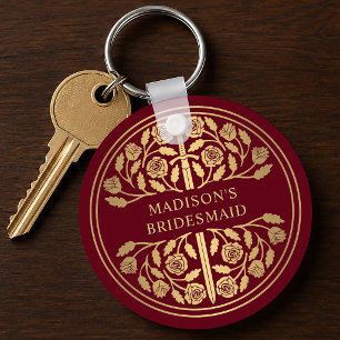 Porte-clés Cadeau de mariage Demoiselle d'honneur Epée Rouge