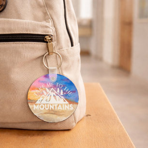 Porte-clés Cadeau de Mariage Personnalisé Couples Montagne Aq