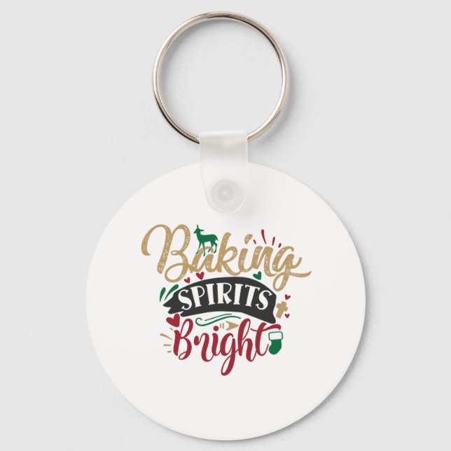 Porte-clés Cadeau de Noël | Baking Spiritueux (Recto)