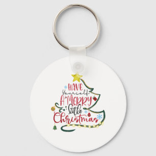 Porte-clés Cadeau de Noël, un joyeux petit Noël