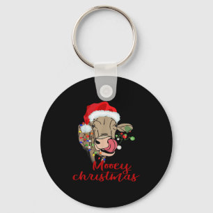 Porte-clés Cadeau de Noël vache T Shirt Génisse agriculteur X