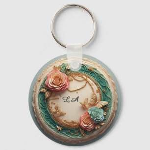 Porte-clés 🌹 Cadeau de nom de rose personnalisé pour accesso