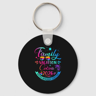 Porte-clés Cadeau de palmier de cacao de vacances en famille
