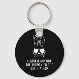 Porte-clés Cadeau de Pâques lapin lunettes de soleil Hip-hop