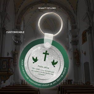 Porte-clés Cadeau de pasteur pour anniversaire d'église verse