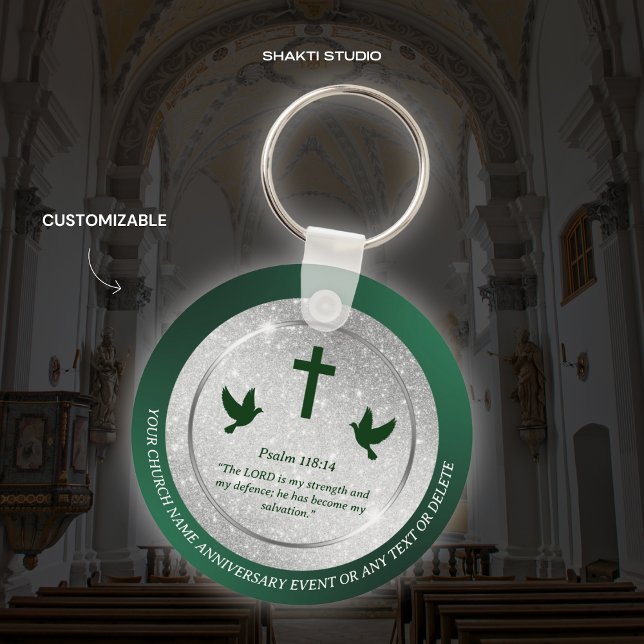 Porte-clés Cadeau de pasteur pour anniversaire d'église verse (Créateur téléchargé)