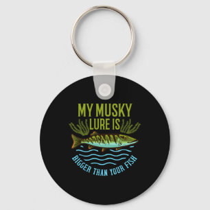 Porte-clés Cadeau de pêche musquée leurre muskie grand broche