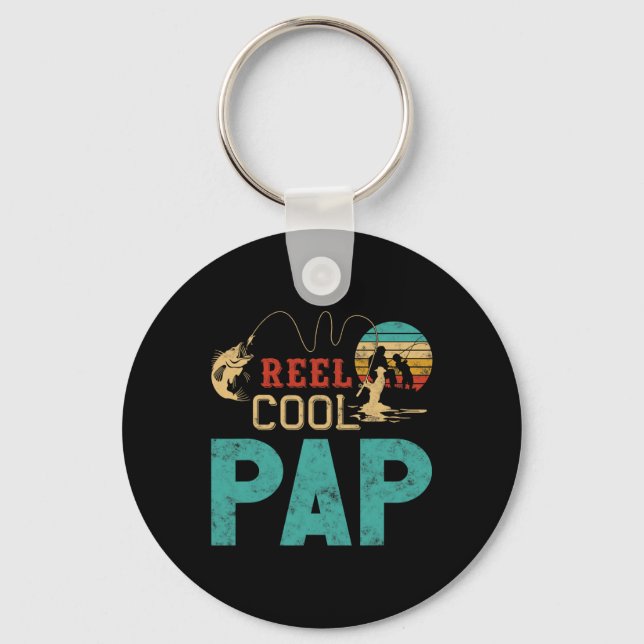 Porte-clés Cadeau de pêche vraiment cool pour papa pour la fê (Recto)