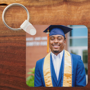 Porte-clés Cadeau de photo de remise de diplôme personnalisé