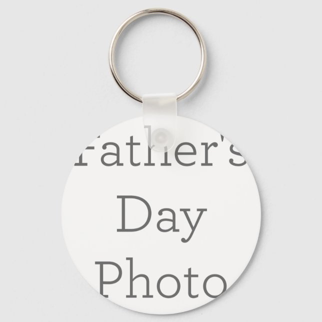 Porte-clés Cadeau de Porte - clé photo de Fête des pères uniq (Recto)