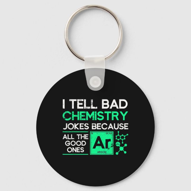 Porte-clés Cadeau de professeur de chimie drôle Science Chimi (Recto)