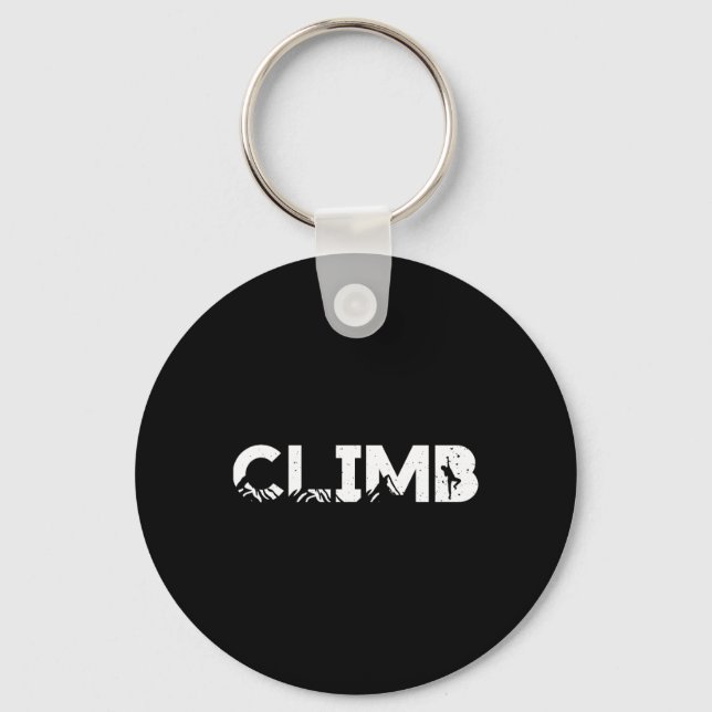 Porte-clés Cadeau de randonnée en roche cool pour grimpeurs d (Recto)