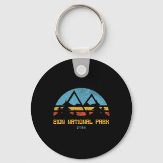 Porte-clés Cadeau de randonnée vintage rétro Parc national de