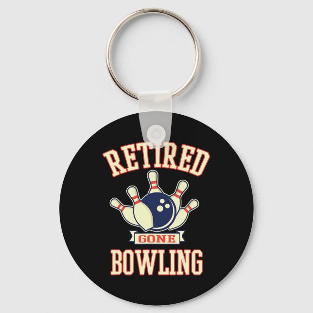 Porte-clés Cadeau de retraite drôle Boule de bowling Cadeau d (Recto)