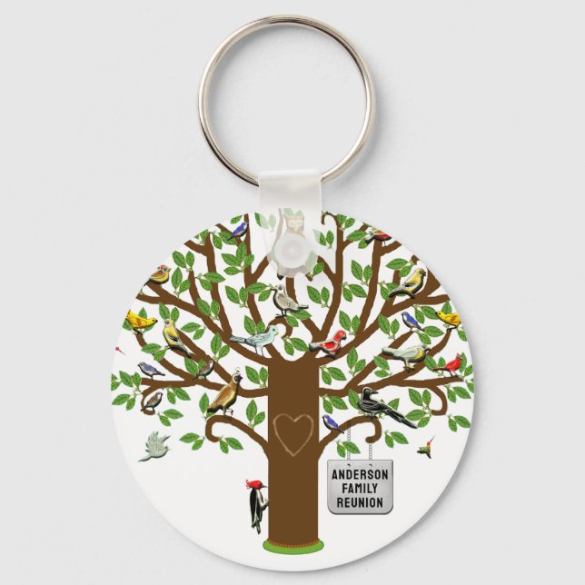 Porte-clés Cadeau de Réunion de Famille (Recto)