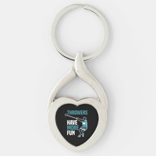 Porte-clés Cadeau de sport de lancer de marteau d'athlétisme (Devant)
