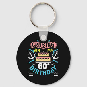 Porte-clés Cadeau de vacances en croisière pour 60 ans Hommes