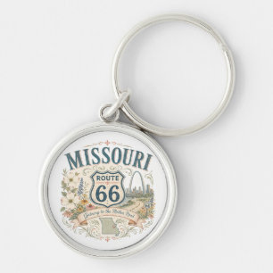 Porte-clés Cadeau de voyage féminin sur la route 66 du Missou