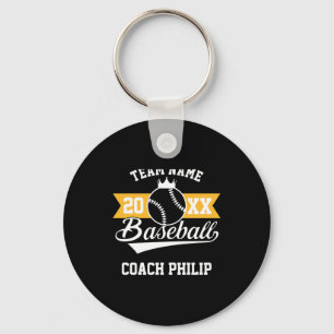 Porte-clés Cadeau d'équipe pour l'entraîneur de baseball à la