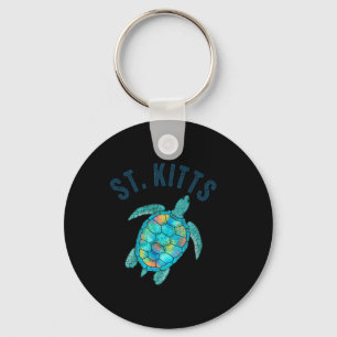 Porte-clés Cadeau d'illustration de tortue marine de design d