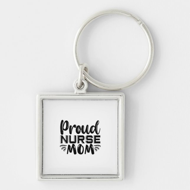 Porte-clés Cadeau d'infirmière Maman infirmière fière (Devant)