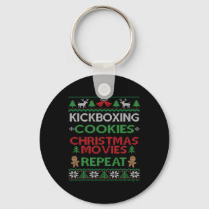 Porte-clés Cadeau d'instructeur de kickboxing Kickboxeur Noël