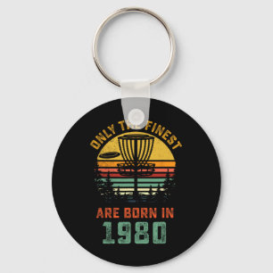 Porte-clés Cadeau Disc Golf 40e anniversaire Rétro 1980 40 an