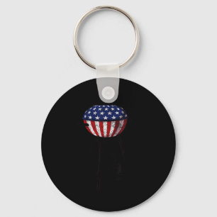 Porte-clés Cadeau drapeau américain grill usa 4 juillet pour 