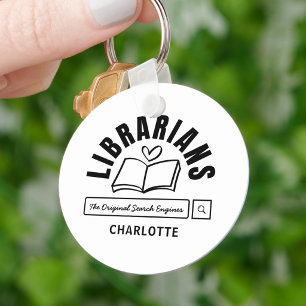 Porte-clés Cadeau drôle de bibliothécaire pour les amateurs d