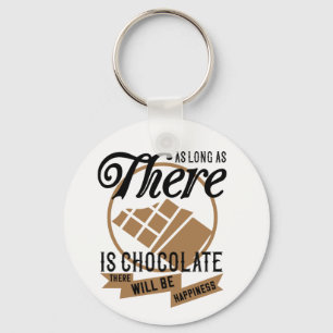 Porte-clés Cadeau drôle de chocoholique Foodie Mignon Chocola