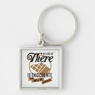 Porte-clés Cadeau drôle de chocoholique Foodie Mignon Chocola