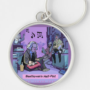 Porte-clés Cadeau drôle de demi pinte de Beethoven