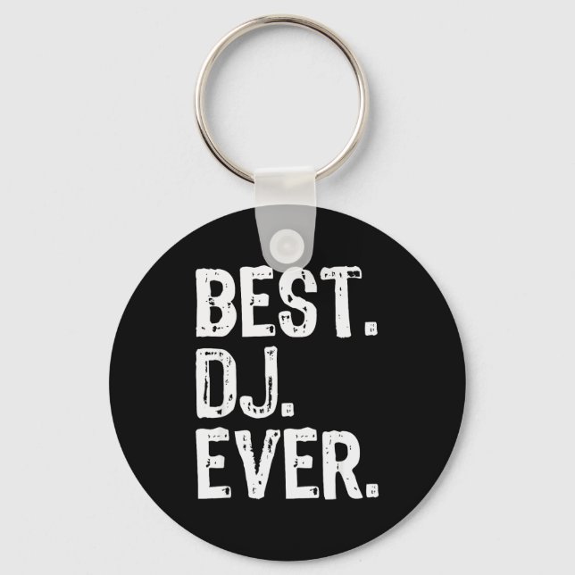 Porte-clés Cadeau drôle de Dj Ever Noël  (Recto)