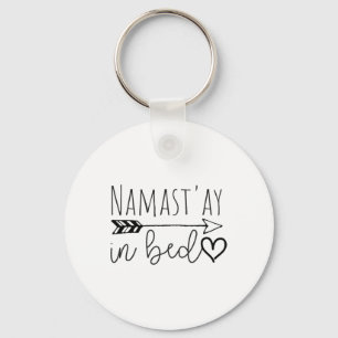 Porte-clés Cadeau drôle de fille paresseuse de yoga Namastay