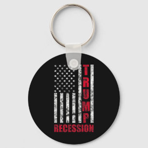 Porte-clés Cadeau drôle de récession Trump Anti Trump pour dé