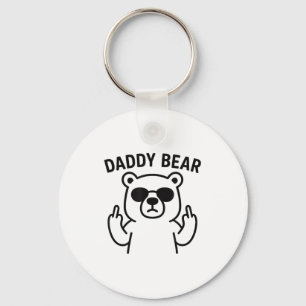 Porte-clés Cadeau drôle Papa Ours pour hommes garçons 