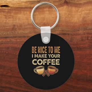 Porte-clés Cadeau drôle pour amateur de café et barista