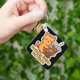 Porte-clés Cadeau drôle pour amateur de café glacé