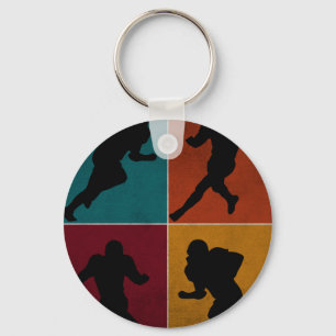 Porte-clés Cadeau du joueur de football américain vintage