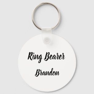 Porte-clés Cadeau du porteur de bague Nom personnalisé Cadeau