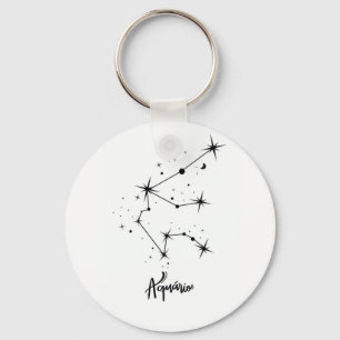Porte-clés Cadeau du signe du zodiaque Verseau, astrologie de