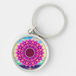 PORTE-CLÉS CADEAU FLEUR MODERNE COLORÉ POUR FILLE SŒUR MAMAN